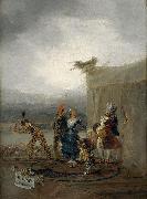 Francisco de Goya Comicos ambulantes Sweden oil painting artist